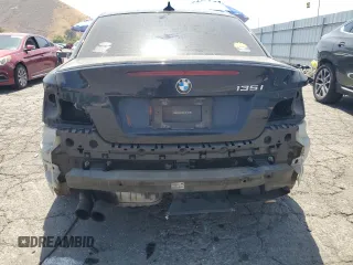 2011 BMW 1 Series 135i with VIN WBAUC9C59BVM10528, listed as a Copart auction lot 61499025 with 160,557 mi miles and Salvage title. Bid and sale history available at DreamBid. Image 6.