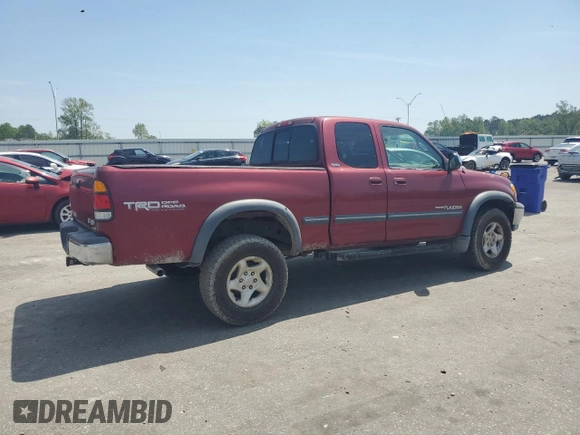 2000 Toyota Tundra SR5 with VIN 5TBBT4411YS073843, listed as a Copart auction lot 52720675 with 197,512 mi miles and Salvage Title. Bid and sale history available at DreamBid. Image 3.