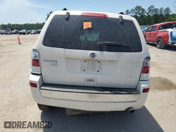 2010 Mercury Mariner Premier with VIN 4M2CN8H70AKJ17236, listed as a Copart auction lot 54974705 with Not provided miles and Salvage title. Bid and sale history available at DreamBid. Image 6.
