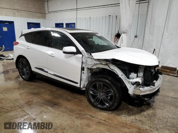 2022 Acura RDX w/A-Spec Package with VIN 5J8TC2H67NL016678, listed as a Copart auction lot 43803575 with 57,478 mi miles and Salvage Title. Bid and sale history available at carsss.com. Image 4.