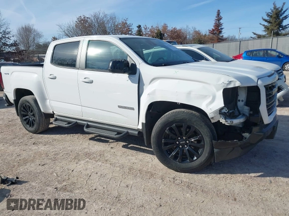 2021 GMC Canyon 4WD Elevation with VIN 1GTG6CEN2M1135306, listed as a IAAI auction lot 41763075 with 116,981 mi miles. Bid and sale history available at carsss.com. Image 1.