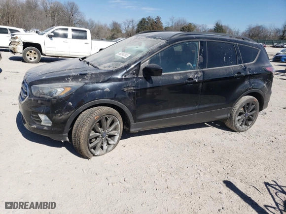 2017 Ford Escape SE with VIN 1FMCU0GDXHUA09945, listed as a Copart auction lot 51605805 with 43,194 mi miles and Salvage Title. Bid and sale history available at carsss.com. Image 1.