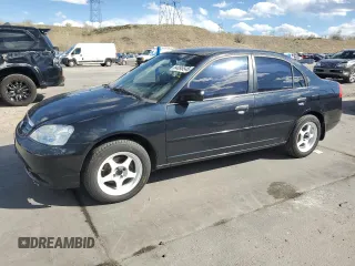 2001 Honda Civic LX with VIN 1HGES15501L043197, listed as a Copart auction lot 54095545 with 165,680 mi miles and Clean Title. Bid and sale history available at carsss.com. Image 1.