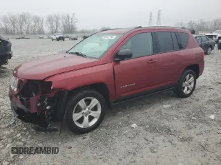2012 Jeep Compass Latitude with VIN 1C4NJCEAXCD651896, listed as a Copart auction lot 86442794 with 92,181 mi miles and Salvage Title. Bid and sale history available at carsss.com. Image 1.