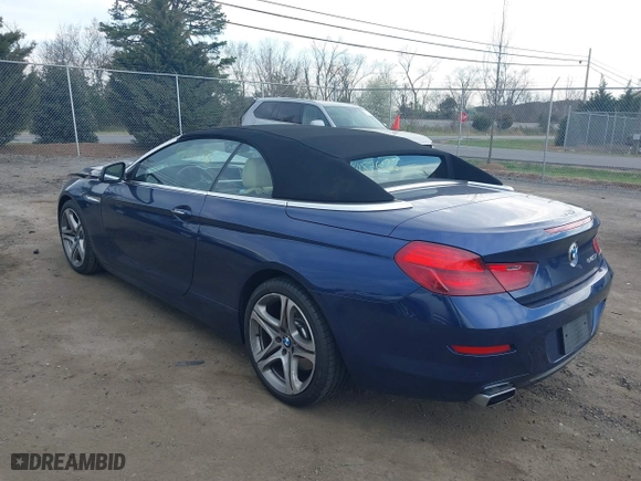 2017 BMW 6 Series 650i with VIN WBA6F5C55HD996913, listed as a IAAI auction lot 41876133 with 42,338 mi miles. Bid and sale history available at carsss.com. Image 3.