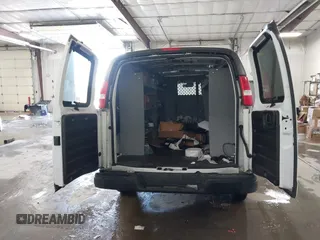 2020 Chevrolet Express Cargo Van with VIN 1GCWGAFGXL1252823, listed as a IAAI auction lot 41536004 with 1 mi miles. Bid and sale history available at carsss.com. Image 8.