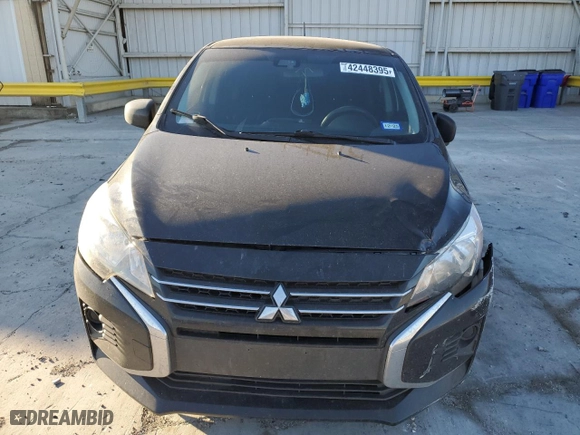 2021 Mitsubishi Mirage ES with VIN ML32AUHJ5MH010317, listed as a Copart auction lot 42448395 with 106036 miles and Salvage Title. Bid and sale history available at carsss.com. Image 5.