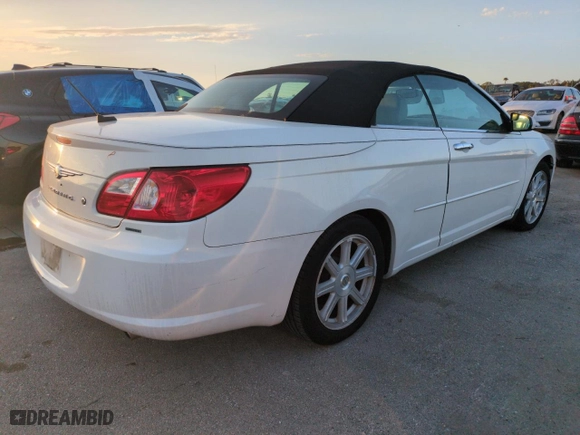 2008 Chrysler Sebring Limited with VIN 1C3LC65M38N262116, listed as a Copart auction lot 75097654 with 0 mi miles and Salvage Title. Bid and sale history available at carsss.com. Image 3.