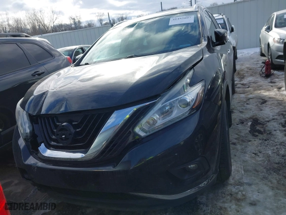 2015 Nissan Murano SL with VIN 5N1AZ2MHXFN220002, listed as a IAAI auction lot 41455807 with 80,975 mi miles. Bid and sale history available at carsss.com. Image 12.