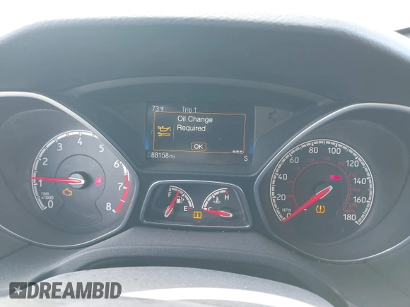 2017 Ford Focus ST with VIN 1FADP3L93HL348951, listed as a IAAI auction lot 41909521 with 88,158 mi miles and . Bid and sale history available at carsss.com. Image 7.
