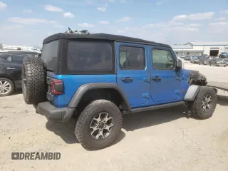 2022 Jeep Wrangler Unlimited Rubicon with VIN 1C4JJXFM7NW237044, listed as a Copart auction lot 68004203 with Not provided miles and Salvage title. Bid and sale history available at DreamBid. Image 3.