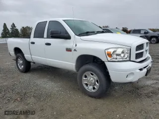2007 Dodge Ram 2500 Laramie with VIN 1D7KS28A57J593604, listed as a Copart auction lot 82326324 with 174,769 mi miles and Salvage Title. Bid and sale history available at carsss.com. Image 4.
