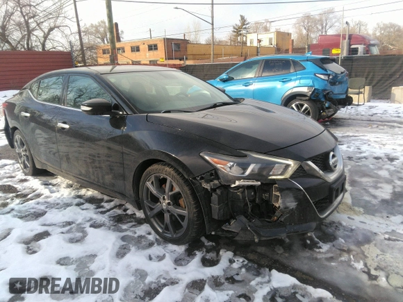 2016 Nissan Maxima SV with VIN 1N4AA6AP2GC381705, listed as a IAAI auction lot 41344735 with 96,293 mi miles and . Bid and sale history available at DreamBid. Image 1.