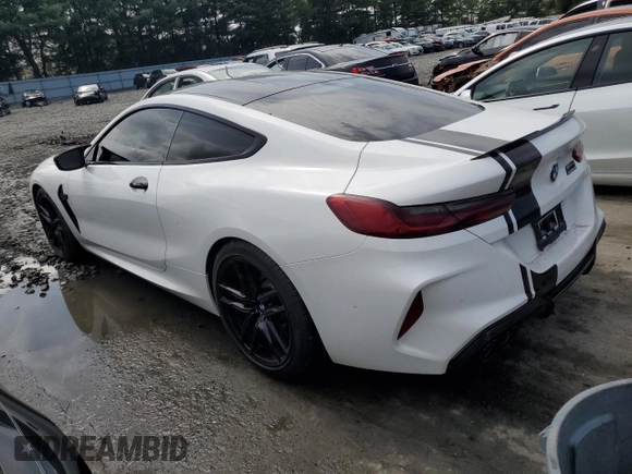 2022 BMW M8 Competition z VIN WBSAE0C05NCJ74694, wystawiony jako Copart lot #65454813 z przebiegiem 14 156 mil mil oraz . Historia ofert i sprzedaży dostępna na DreamBid. Obrazek 2.
