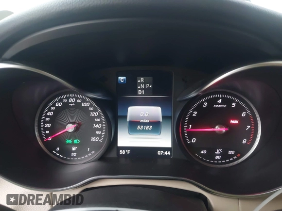 2017 Mercedes-Benz C 300 with VIN 55SWF4JB7HU227987, listed as a IAAI auction lot 42152594 with 53,183 mi miles and . Bid and sale history available at DreamBid. Image 7.