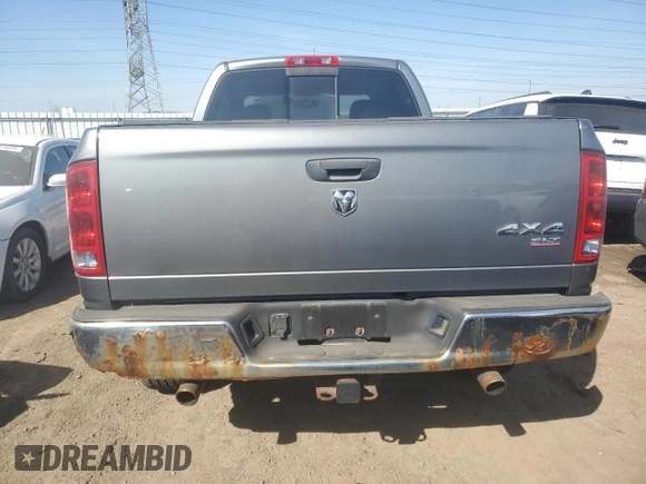 2005 Dodge 1500 SLT with VIN 1D7HU18D55S191940, listed as a Copart auction lot 48804865 with 140,680 mi miles and Salvage Title. Bid and sale history available at carsss.com. Image 6.