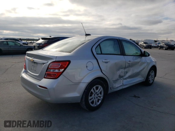 2018 Chevrolet Sonic LS with VIN 1G1JB5SH1J4133593, listed as a Copart auction lot 87556125 with 26,459 mi miles and Salvage title. Bid and sale history available at DreamBid. Image 3.