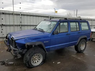 1995 Jeep Cherokee SE with VIN 1J4FJ28S9SL667332, listed as a Copart auction lot 81849264 with 201,205 mi miles and Salvage Title. Bid and sale history available at carsss.com. Image 1.
