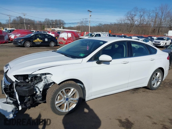 2018 Ford Fusion SE with VIN 3FA6P0HD9JR258618, listed as a IAAI auction lot 41508564 with 54,651 mi miles. Bid and sale history available at carsss.com. Image 18.