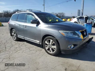 2016 Nissan Pathfinder S with VIN 5N1AR2MNXGC668940, listed as a Copart auction lot 42417765 with 152,616 mi miles and Salvage title. Bid and sale history available at DreamBid. Image 4.