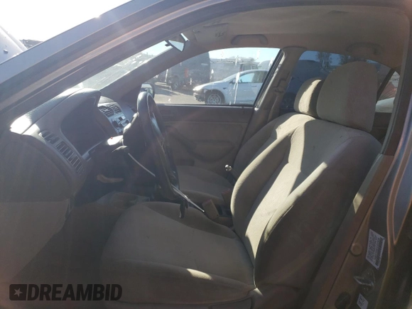 2001 Honda Civic LX with VIN 1HGES15561L022838, listed as a Copart auction lot 83866374 with 179,691 mi miles and Salvage Title. Bid and sale history available at DreamBid. Image 7.