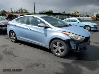 2013 Hyundai Elantra Limited with VIN KMHDH4AE2DU724424, listed as a Copart auction lot 51338195 with 202,873 mi miles and Salvage Title. Bid and sale history available at carsss.com. Image 4.