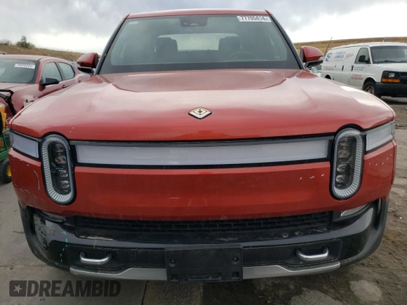 2023 Rivian R1T Adventure with VIN 7FCTGAAA2PN026211, listed as a Copart auction lot 77705414 with Not Provided miles and Salvage Title. Bid and sale history available at DreamBid. Image 5.