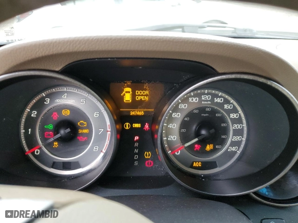 2012 Acura MDX Advance/Entertainment Pkg with VIN 2HNYD2H89CH003244, listed as a Copart auction lot 48246355 with 247,465 mi miles and Salvage Title. Bid and sale history available at carsss.com. Image 9.