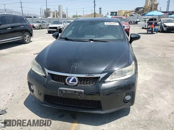 2012 Lexus CT 200h with VIN JTHKD5BH4C2076924, listed as a Copart auction lot 61506265 with 122,347 mi miles and Salvage title. Bid and sale history available at DreamBid. Image 14.
