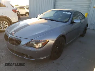 2007 BMW 6 Series 650i with VIN WBAEH13597CR51458, listed as a Copart auction lot 78070794 with 166,027 mi miles and Salvage Title. Bid and sale history available at carsss.com. Image 1.