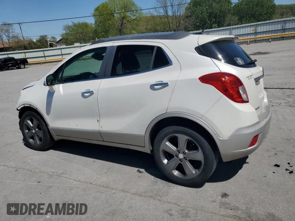 2014 Buick Encore Convenience with VIN KL4CJBSB1EB741719, listed as a Copart auction lot 53499185 with 156,785 mi miles and Salvage Title. Bid and sale history available at carsss.com. Image 2.