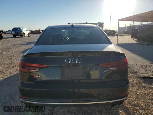 2018 Audi S4 Premium Plus with VIN WAUB4AF40JA002725, listed as a Copart auction lot 49363774 with 73,338 mi miles. Bid and sale history available at carsss.com. Image 6.