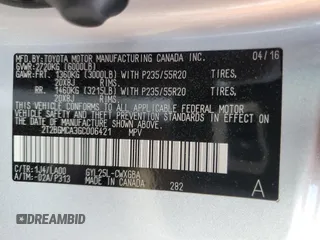 2016 Lexus RX 450h with VIN 2T2BGMCA3GC006421, listed as a Copart auction lot 51910465 with 86,465 mi miles and Salvage Title. Bid and sale history available at DreamBid. Image 15.