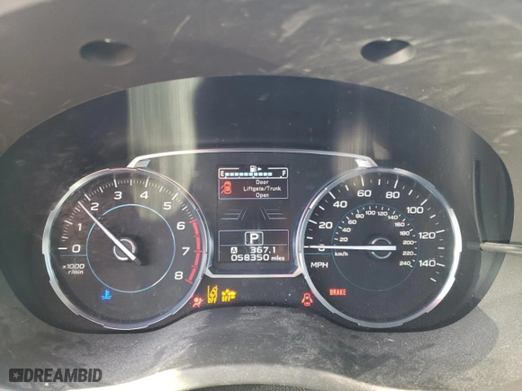 2018 Subaru Forester Premium with VIN JF2SJAGC5JH483131, listed as a Copart auction lot 88981395 with 58,350 mi miles and Salvage Title. Bid and sale history available at carsss.com. Image 9.