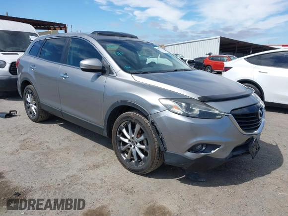 2014 Mazda CX-9 Grand Touring z VIN JM3TB2DVXE0432991, wystawiony jako IAAI lot #42826784 z przebiegiem 134 265 mil mil oraz . Historia ofert i sprzedaży dostępna na DreamBid. Obrazek 1.