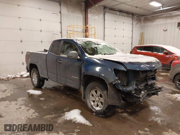 2020 Chevrolet Colorado 4WD Work Truck with VIN 1GCHTBEA5L1114663, listed as a IAAI auction lot 41620270 with 84,381 mi miles. Bid and sale history available at carsss.com. Image 1.