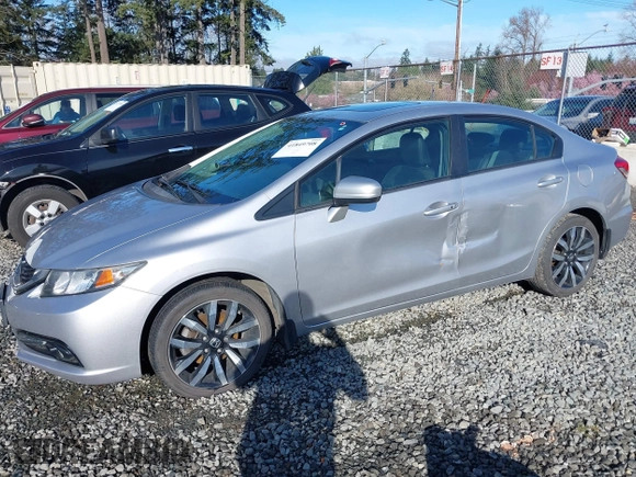 2015 Honda Civic Sedan EX-L with VIN 19XFB2F91FE205512, listed as a IAAI auction lot 41849708 with 122,947 mi miles. Bid and sale history available at carsss.com. Image 6.