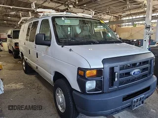 2014 Ford Econoline Cargo Commercial with VIN 1FTNE2EL4EDB13729, listed as a IAAI auction lot 42012971 with 140,133 mi miles and . Bid and sale history available at carsss.com. Image 1.