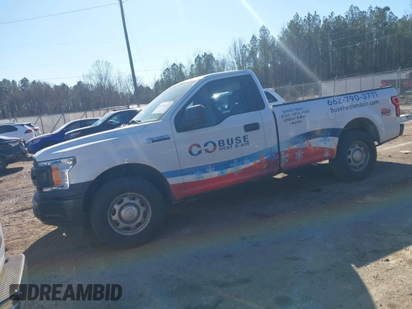 2018 Ford F-150 XL with VIN 1FTMF1C59JKF99158, listed as a IAAI auction lot 41356147 with 200,694 mi miles. Bid and sale history available at carsss.com. Image 2.