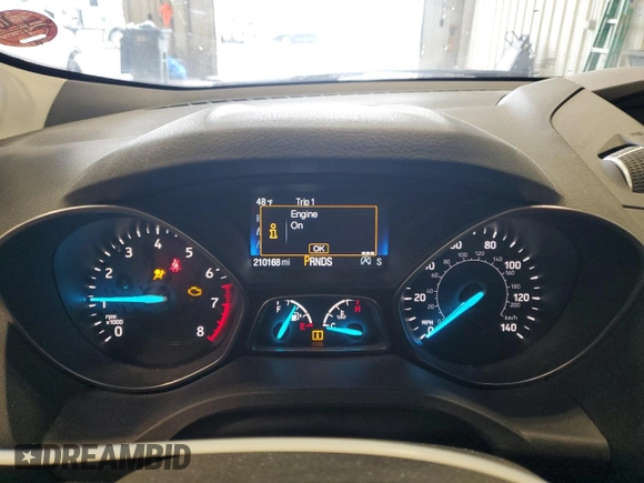2017 Ford Escape SE with VIN 1FMCU0GD2HUD58873, listed as a Copart auction lot 55651915 with 210,168 mi miles and Clean Title. Bid and sale history available at carsss.com. Image 9.