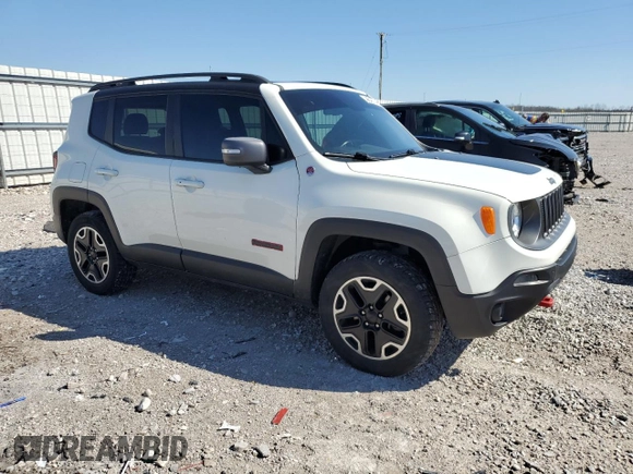 2016 Jeep Renegade Trailhawk with VIN ZACCJBCT2GPC65759, listed as a Copart auction lot 48846715 with 134,894 mi miles and Salvage title. Bid and sale history available at DreamBid. Image 4.