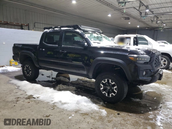 2021 Toyota Tacoma 4WD SR with VIN 3TMCZ5AN6MM427731, listed as a Copart auction lot 44893925 with 42,995 mi miles and Salvage Title. Bid and sale history available at carsss.com. Image 4.