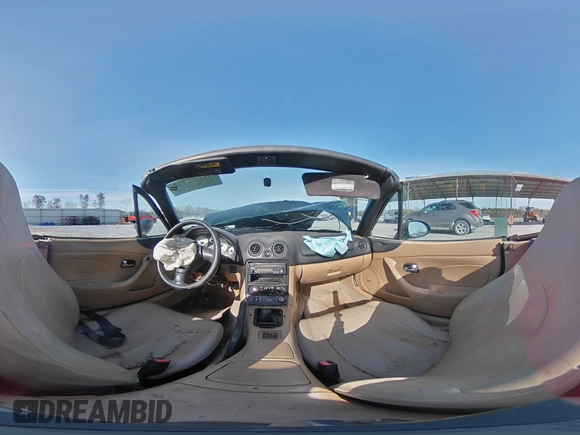 2001 Mazda MX-5 Miata with VIN JM1NB353610206039, listed as a Copart auction lot 46956705 with Not Provided miles and Salvage Title. Bid and sale history available at DreamBid. Image 13.