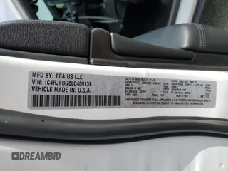 2020 Jeep Grand Cherokee Limited with VIN 1C4RJFBG8LC409139, listed as a Copart auction lot 58436655 with 69,895 mi miles and Salvage title. Bid and sale history available at DreamBid. Image 13.