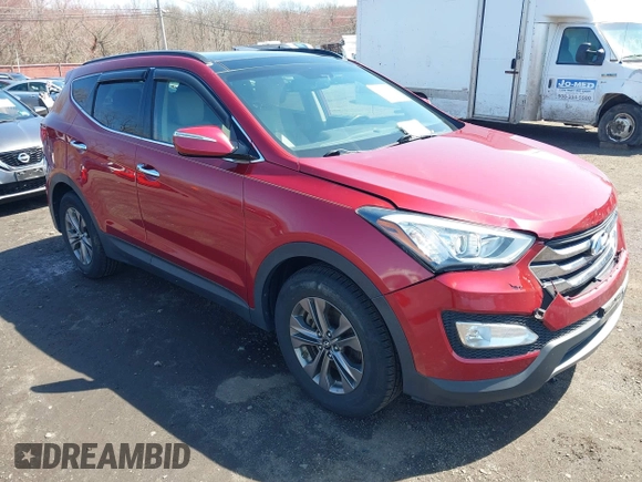 2014 Hyundai Santa Fe z VIN 5XYZUDLB3EG226857, wystawiony jako IAAI lot #41917762 z przebiegiem 42 677 mil mil oraz . Historia ofert i sprzedaży dostępna na DreamBid. Obrazek 1.