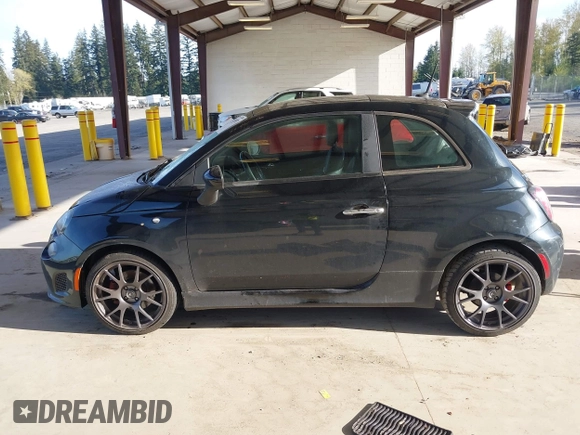 2015 FIAT 500 Turbo with VIN 3C3CFFHH2FT509287, listed as a IAAI auction lot 42030972 with 112,029 mi miles. Bid and sale history available at carsss.com. Image 14.