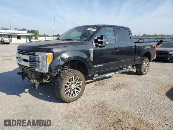 2017 Ford Super Duty F-250 SRW Lariat with VIN 1FT7W2BT9HEC27833, listed as a Copart auction lot 52806075 with 250,026 mi miles and Clean Title. Bid and sale history available at carsss.com. Image 1.
