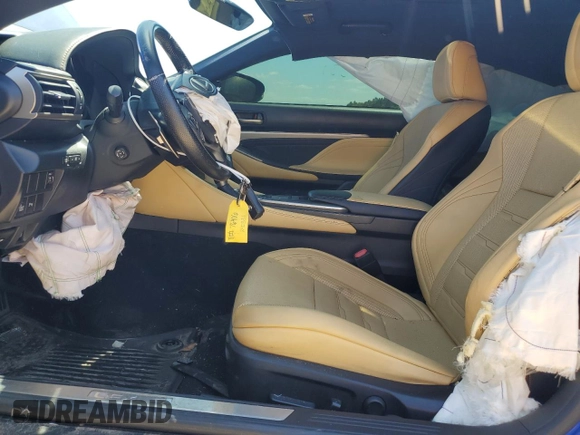 2016 Lexus RC 300 F Sport with VIN JTHSM5BC1G5001302, listed as a Copart auction lot 53040725 with 75,711 mi miles and Clean Title. Bid and sale history available at DreamBid. Image 7.