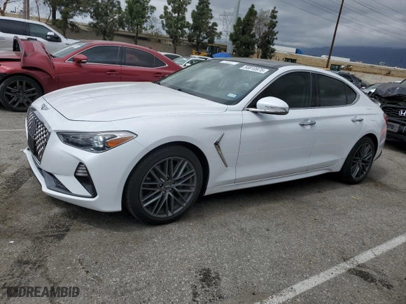 2019 Genesis G70 2.0T Advanced with VIN KMTG34LA1KU026797, listed as a Copart auction lot 50810975 with 30,207 mi miles and Salvage Title. Bid and sale history available at carsss.com. Image 1.