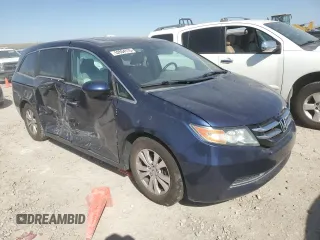 2014 Honda Odyssey EX-L with VIN 5FNRL5H66EB114159, listed as a Copart auction lot 52804175 with 205,234 mi miles and Salvage Title. Bid and sale history available at DreamBid. Image 4.